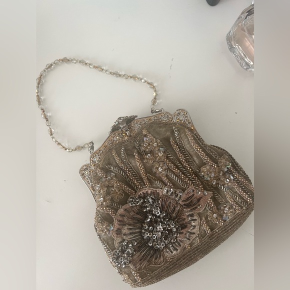 Larisa Barrera Cream Floral Evening Bag - Picture 2 of 13